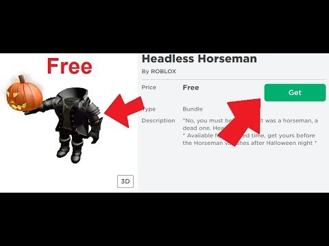 Headless Horseman Roblox Bundle Make Robux Codes 2019 November Holidays - how to get the headless horseman on roblox 2020