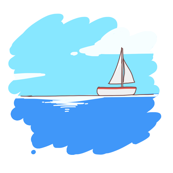ロイヤリティフリーヨット の イラスト イラスト画像