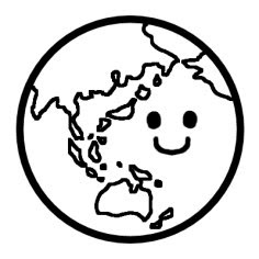 綺麗な地球 イラスト 白黒 かわいいディズニー画像