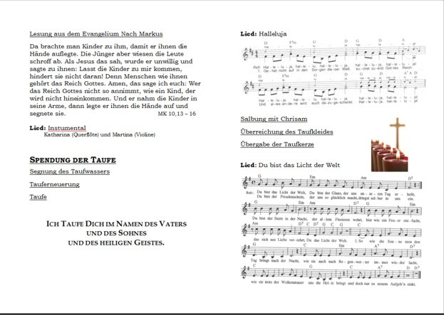 Tauflied halleluja deutsche version by voiblond. Beitrage Anzeigen Prietl Lisi