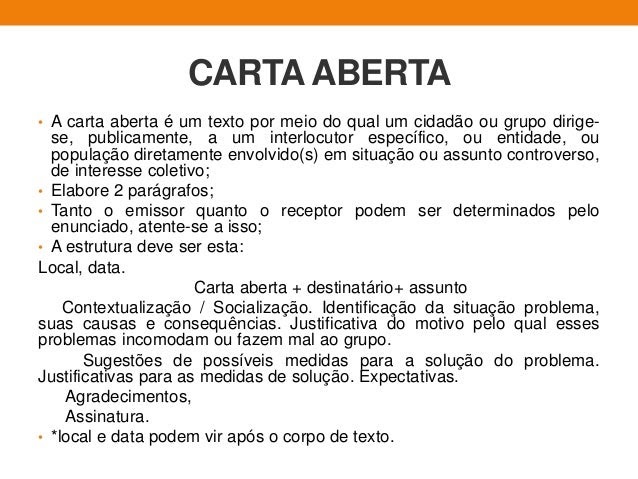 Carta Argumentativa De Reclamacao Exemplo - New Sample a