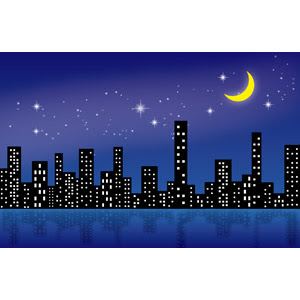 ベストセレクション 夜景 イラスト フリー かわいい無料イラスト素材
