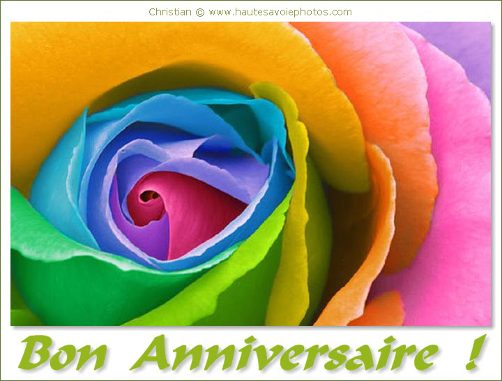 Carte Anniversaire Rose Galatics