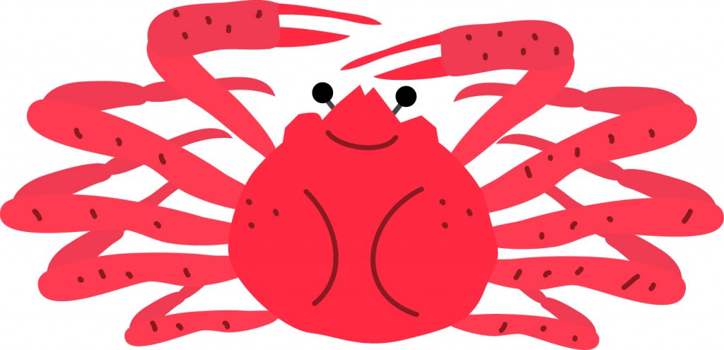 美しい花の画像 ユニークかっこいい カニ イラスト 簡単