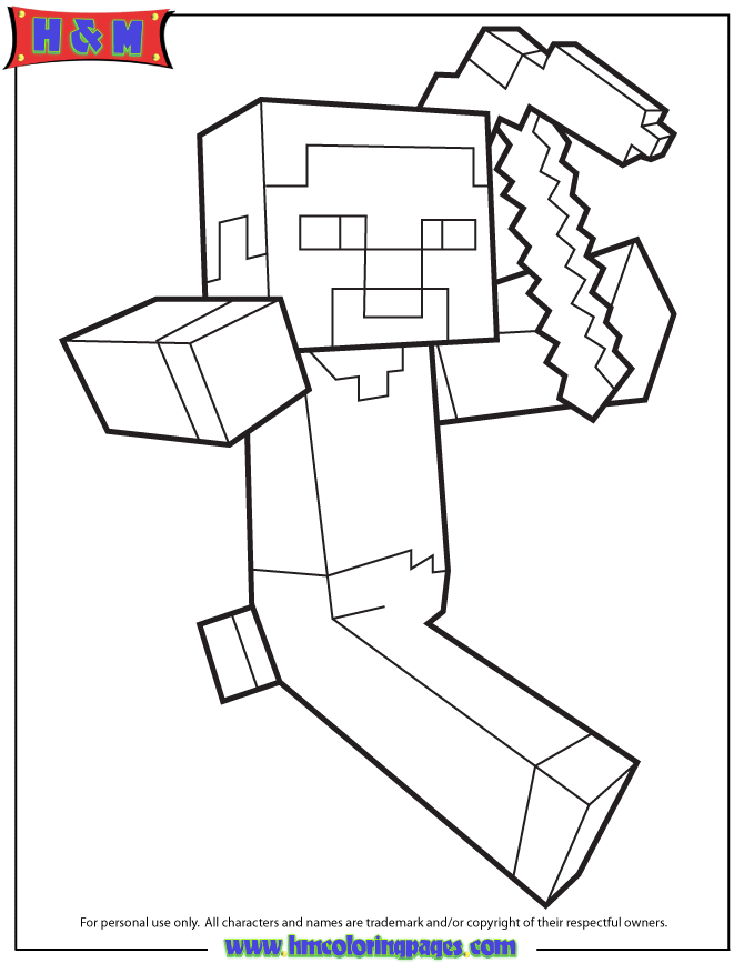 Tonk Nawab View 39 Printable Minecraft Steve And Alex Coloring Pages