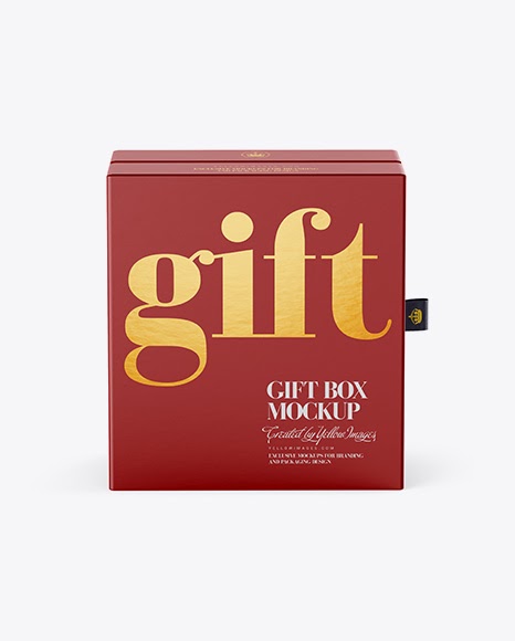 Download Download Glossy Tea Box Mockup - Front View