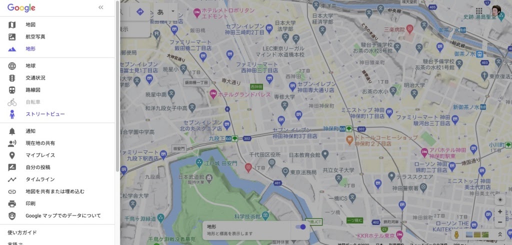 自転車 グーグル マップ