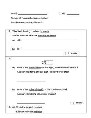 Soalan Matematik Darjah 2 Pdf - Persoalan u