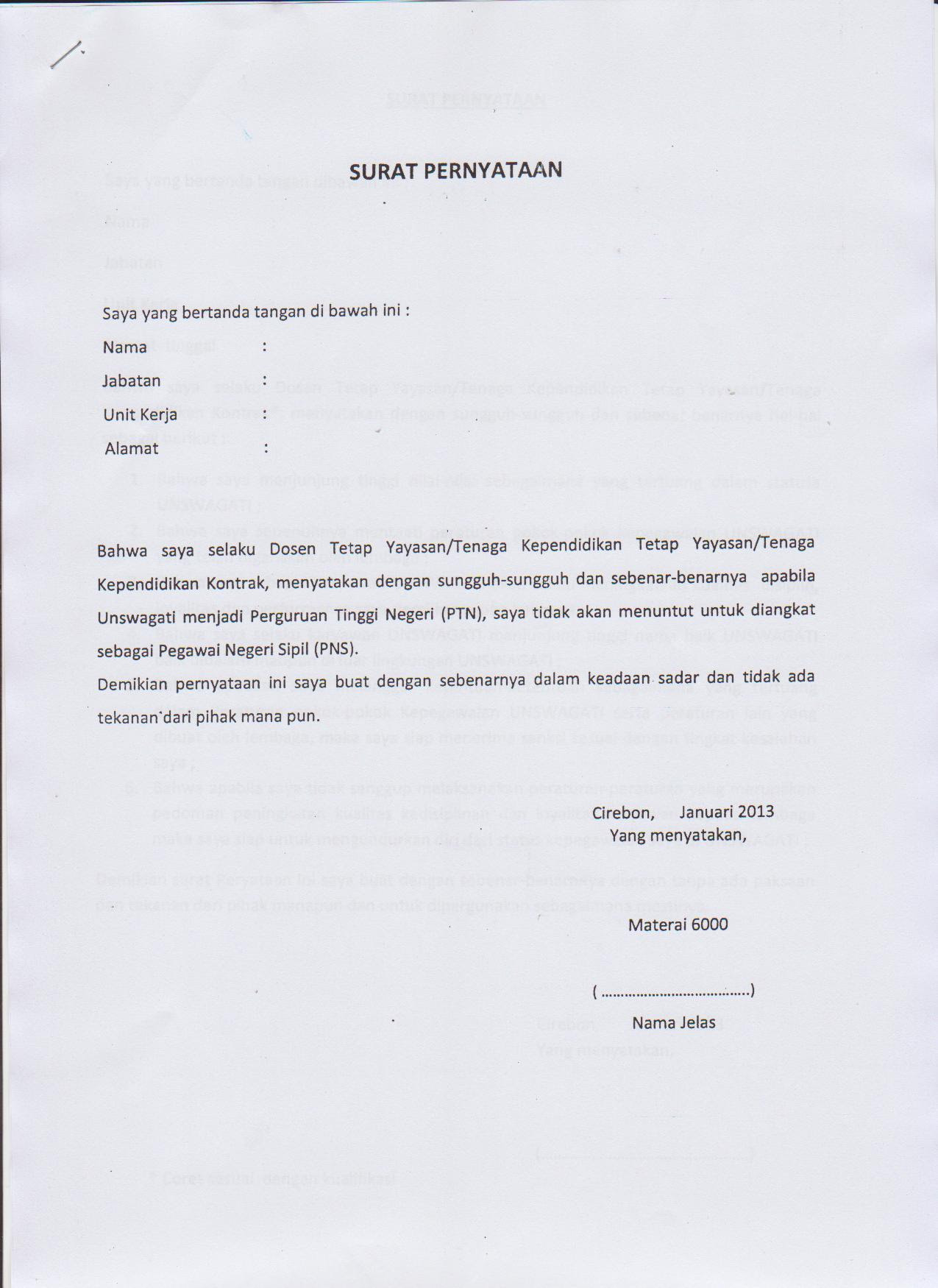 Contoh Surat Resmi Kepada Dosen Contoh Surat