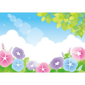 70以上 あさがお 7 月 イラスト フレーム 260230