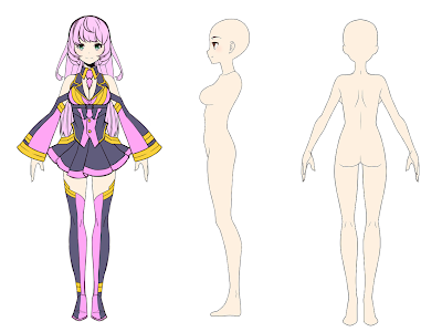 [最新] 3面図 キャラクター フリー 417573