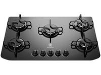 Cooktop 5 Bocas Electrolux Preto a Gás GLP 