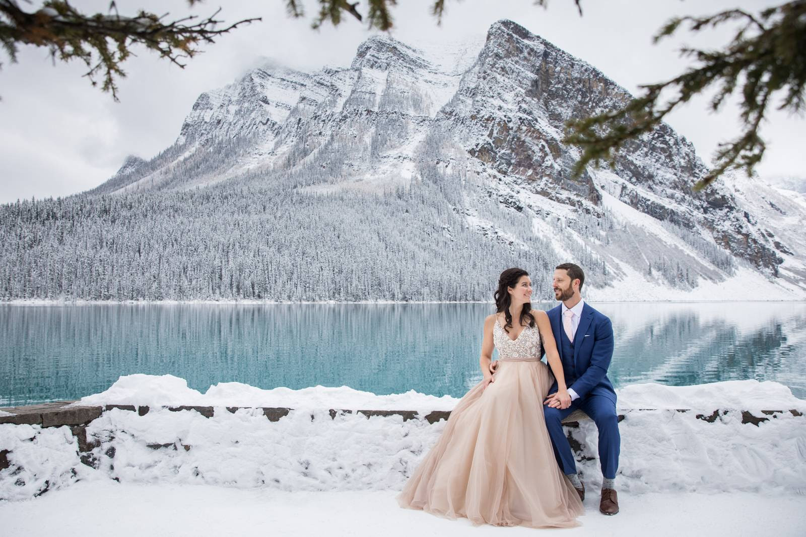 Our goal is always to provide you with a wonderful experience. Lake Louise Winter Wonderland Wedding Lake Louise Wedding Photographer Lake Louise