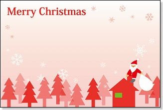 クリスマス メッセージ カード 無料