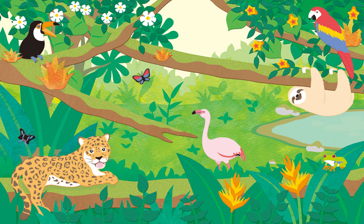 50 かわいい ジャングル 動物 イラスト ひまわり畑 イラスト
