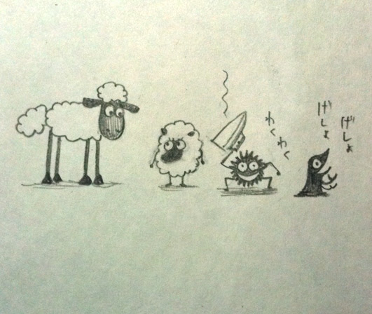 ひつじ の ショーン イラスト 書き方