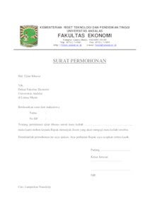 Contoh Surat Permohonan Penundaan Pembayaran Spp Kuliah 