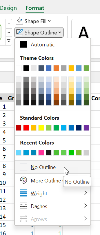 No outline