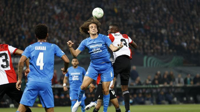 Ligue Europa conférence : "On reste en vie malgré notre très mauvais match", note Mattéo Guendouzi après Feyenoord-OM