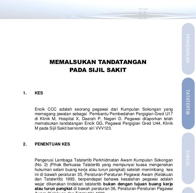 Contoh Surat Rayuan Tindakan Tatatertib  Rasmi My