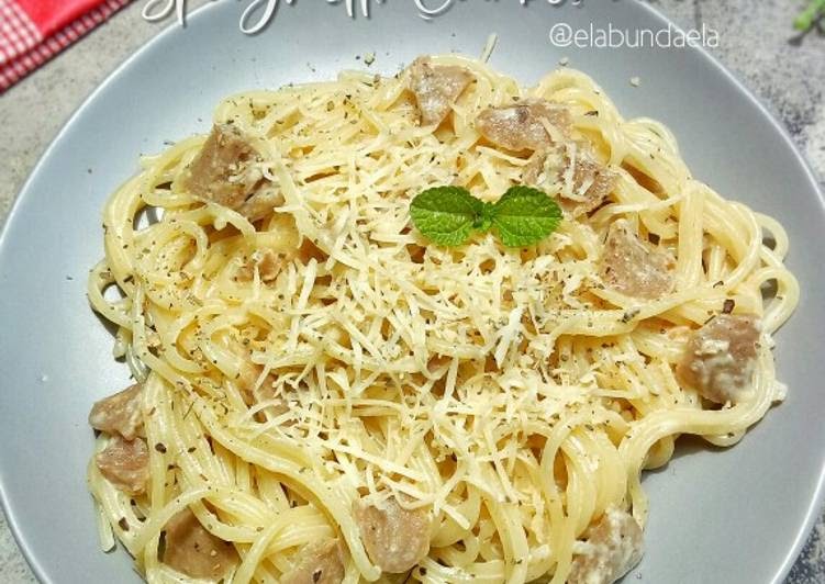 Cara Membuat Spaghetti Carbonara / 3 Cara Bikin Spaghetti Carbonara Versi Ekonomis Yang Enak ...