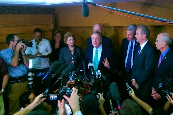 Rueda de prensa de legisladores estadounidenses en el capitalino Hotel Saratoga (foto de Augusto César San Martin y Julio César Älvarez)