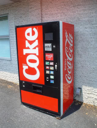 The Coke machine looked like this one. 