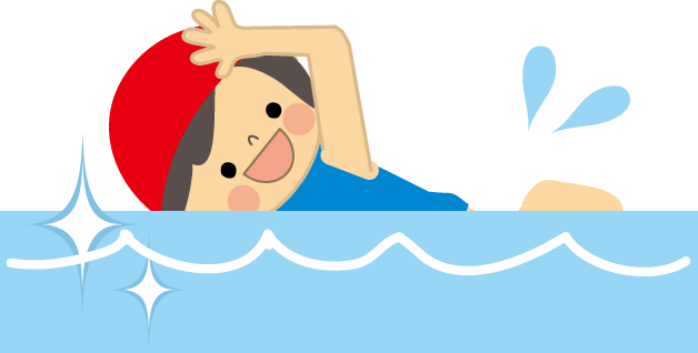 無料の動物画像 新着水泳 イラスト かわいい