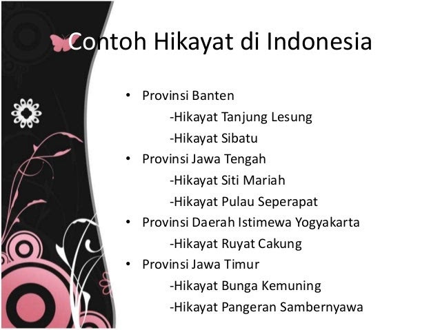 Contoh Hikayat Negeri Riau - Contoh Su
