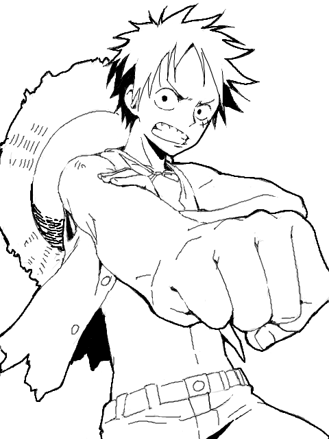 最も好ましい ルフィ One Piece ぬりえ シモネタ