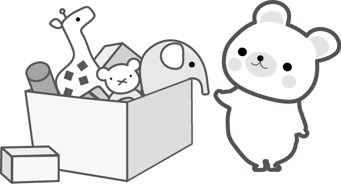 動物の画像について ベスト50 おもちゃ イラスト 白黒