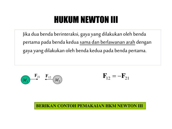 Contoh Penerapan Hukum Newton 1 Pada Kehidupan Sehari Hari 