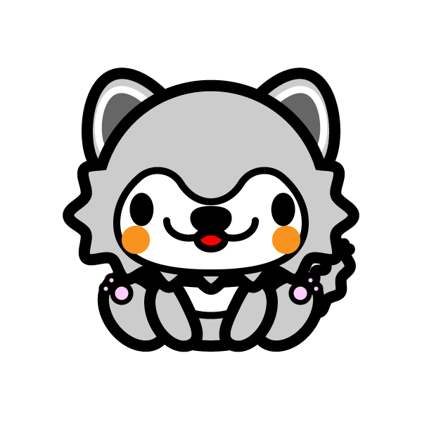 綺麗なかわいい 狼 イラスト 可愛い 無料イラスト集