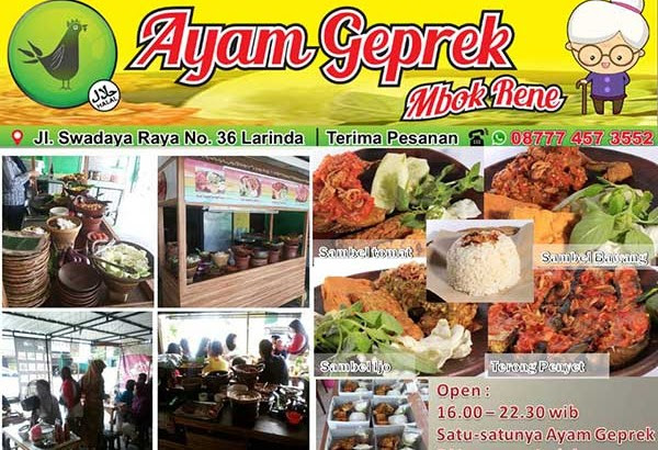 Gambar Banner Ayam  Geprek  desain  spanduk  keren