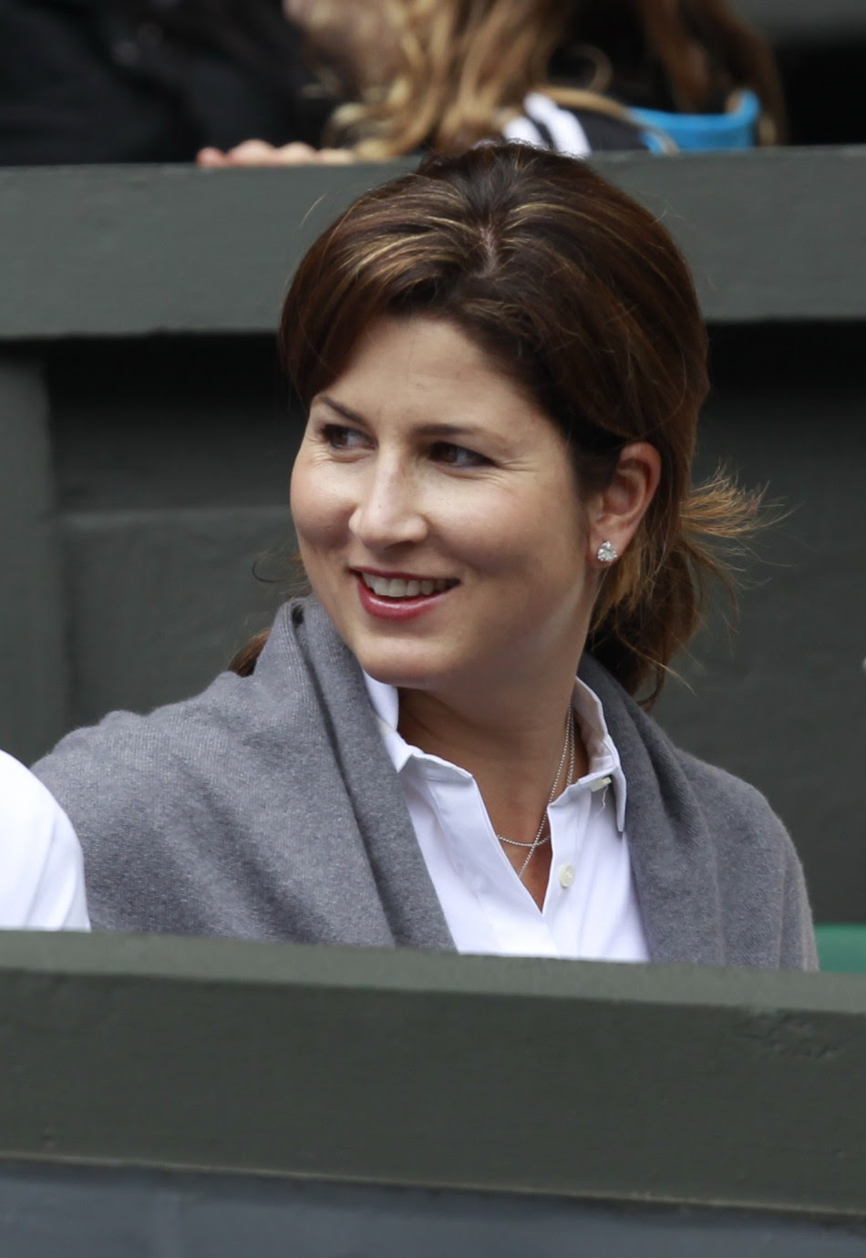 While in her prime, she used to be one of the most promising woman tennis players from switzerland and shocked the game enthusiasts around the world in a very short span of time. Mirka Federer The Wife Of Roger Federer Of Switzerland Sits On Centre Tennis Photo 24324087 Fanpop