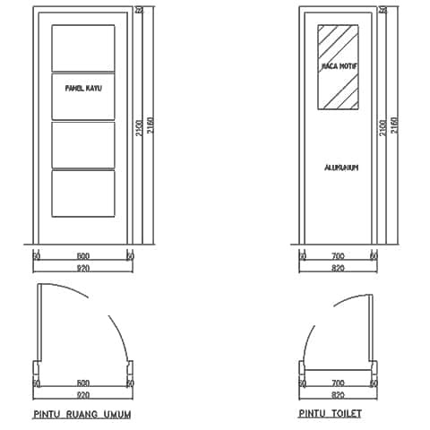 Ukuran Pintu  Dan Jendela Rumah  Minimalis  Berbagai Ukuran