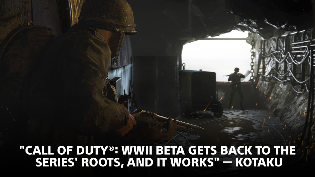 "CALL OF DUTY®: WWII BETA GETS BACK TO THE SERIES’ ROOTS, AND IT WORKS" – KOTAKU