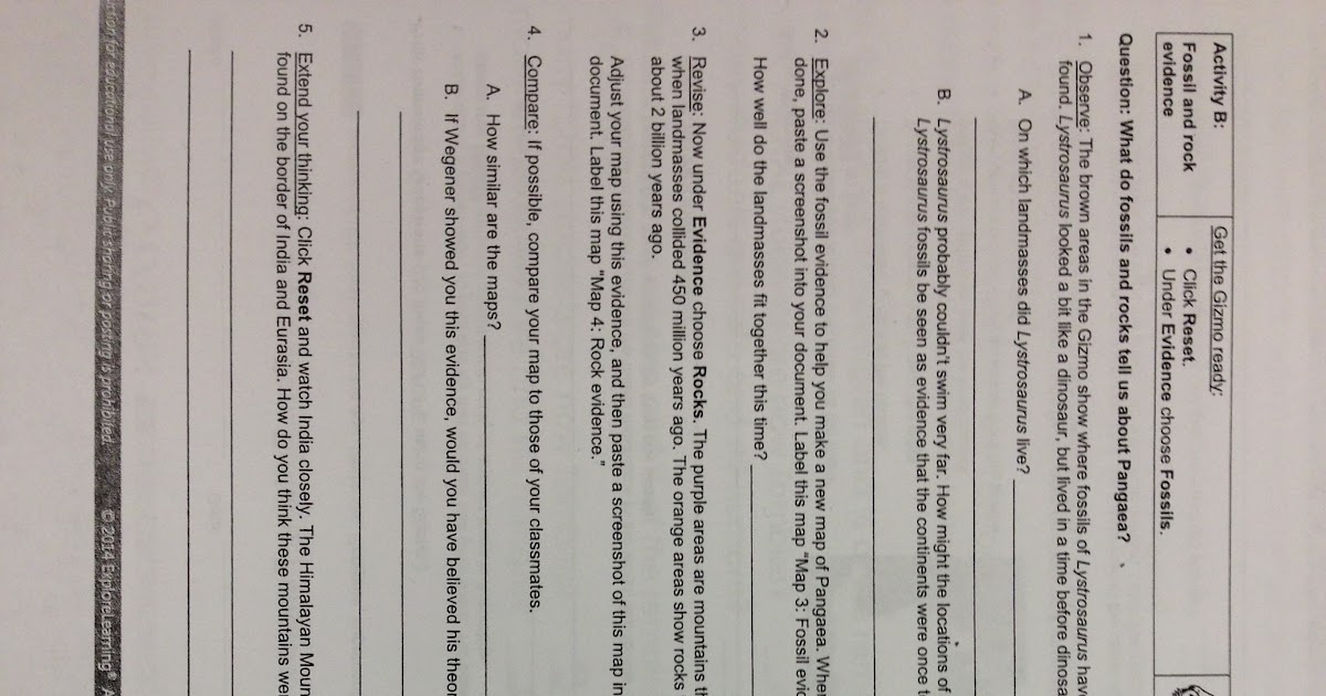 Answers For Pangaea Gizmo Answer Key - Student Exploration Weathering Gizmo Answer Key Page 1 ...