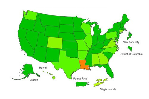 flu activity map