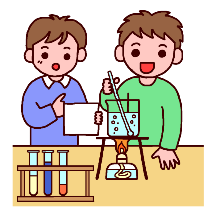 無料イラスト画像 ぜいたく理科 実験 イラスト