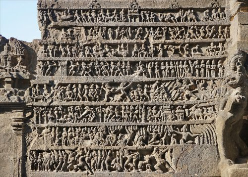 Staircase of the Kailasa Temple, Ellora