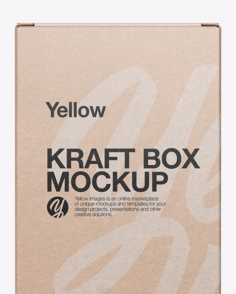 Download Download Kraft Paper Box Window Mockup Front View ...