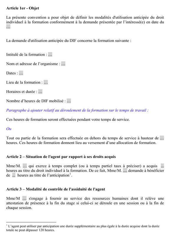 lettre de détachement