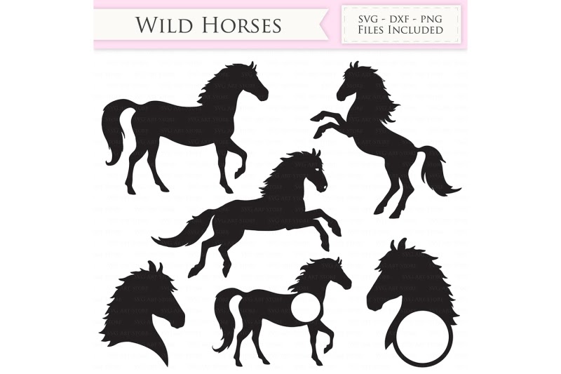 Download Free Wild Horses SVG Files - Jumping Horse - Horse ...