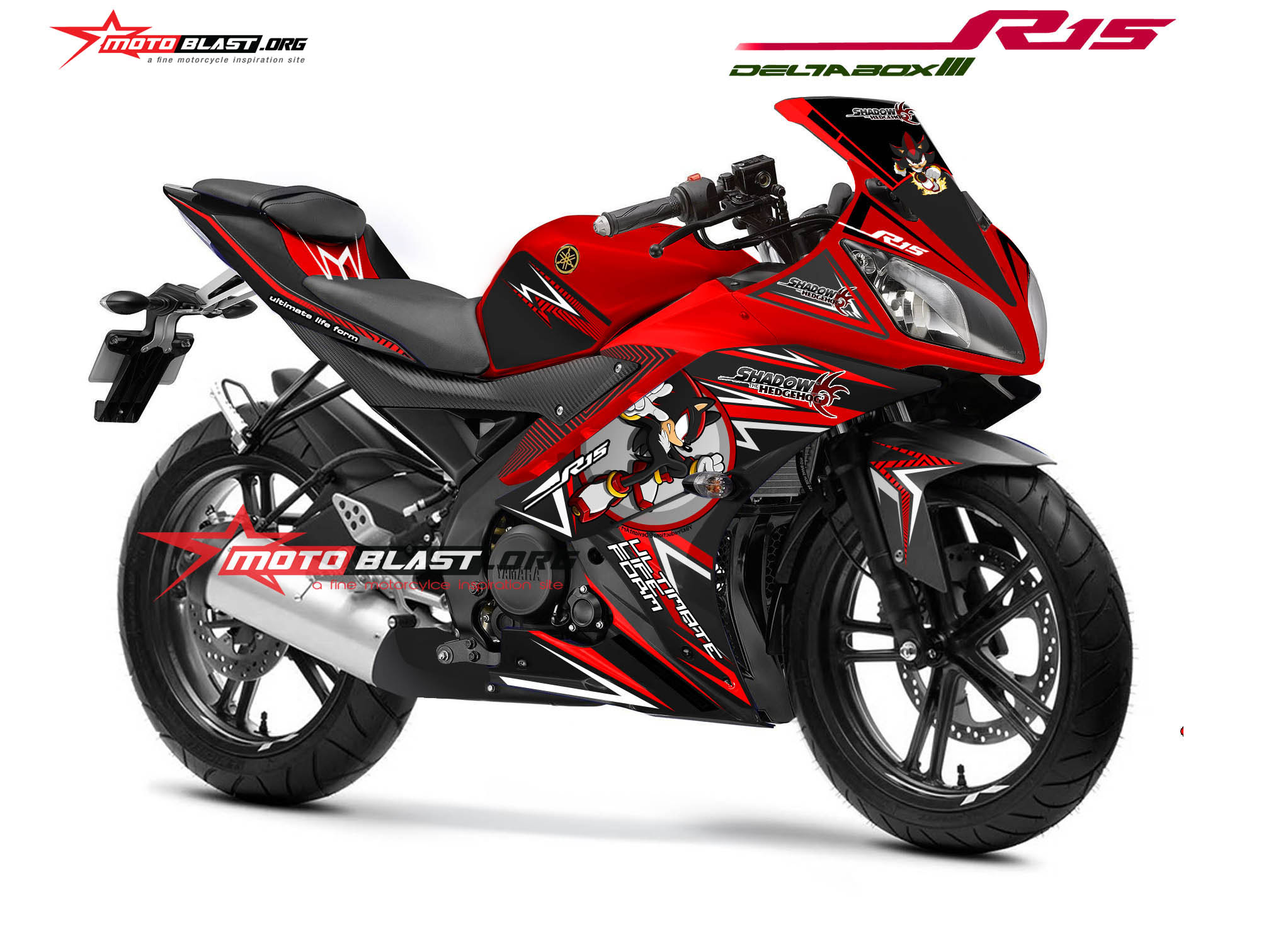 Gambar Modifikasi Motor Yamaha R15 Striping Sticker Keren Pangeran