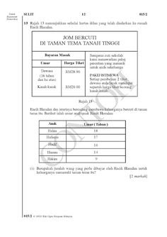 Soalan Past Year Matematik Upsr - Kecemasan q