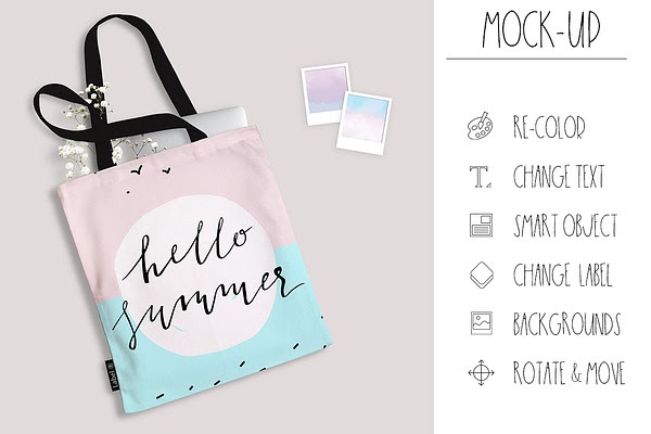 Download Tote Bag Mock-up. PSD, smart objects PSD Template