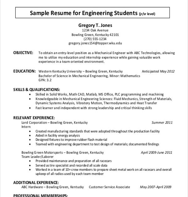 Howcan Prepare Under Graduate Cv - How To Write A Cv ...