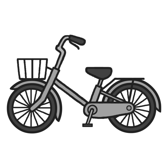 上自転車 イラスト 無料 白黒 美しい花の画像