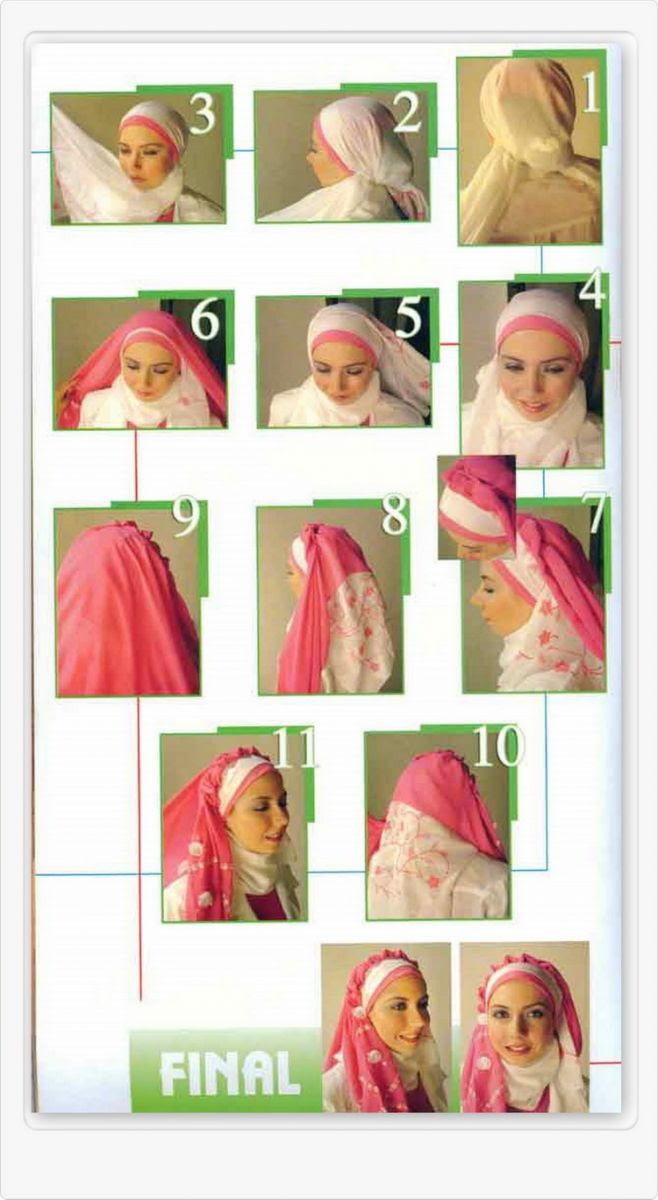 27 Gambarnya Tutorial Kerudung Paris Cantik Tahun Ini Tutorial